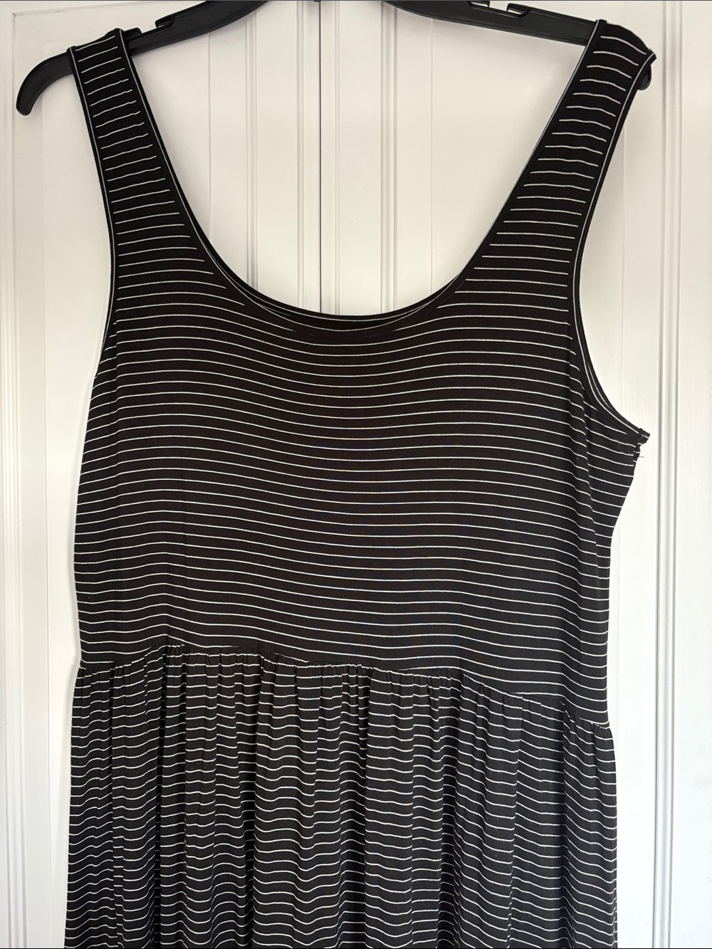 GAP XL TALL Black and White Striped Maxi Dress - Picture 3 of 4